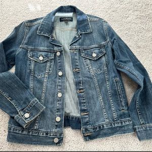 Lucky Brand Jean Jacket Silver Buttons XS new